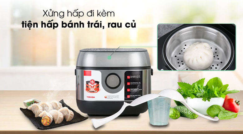 Thiết kế gọn nhẹ, an toàn cho gia đình nhỏ - Toshiba RC-10IP1PV