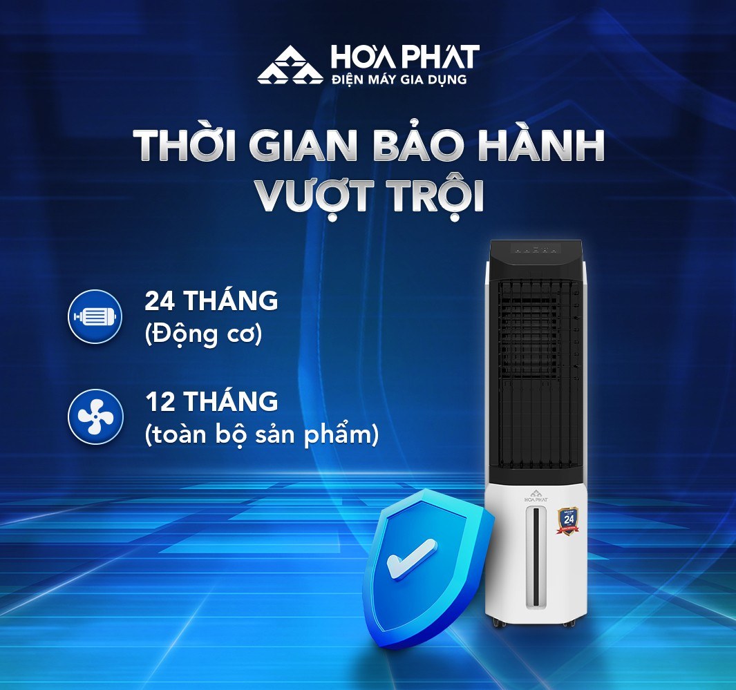 Quạt điều hòa Hòa Phát 25 lít HPCF1-045 - Bảo hành chính hãng dài lâu