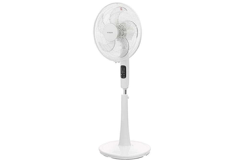 Quạt đứng Hitachi 5 cánh điều khiển từ xa 40cm LF-A6RCWM – Màu Trắng - Thiết kế 5 cánh, đường kính 40 cm