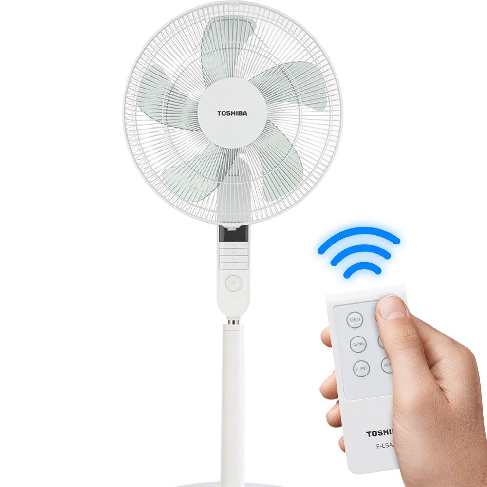 Quạt đứng Toshiba 5 cánh điều khiển từ xa 40cm F-LSA20(W)VN – Màu Trắng - Bảng điều khiển hiện đại, dễ thao tác