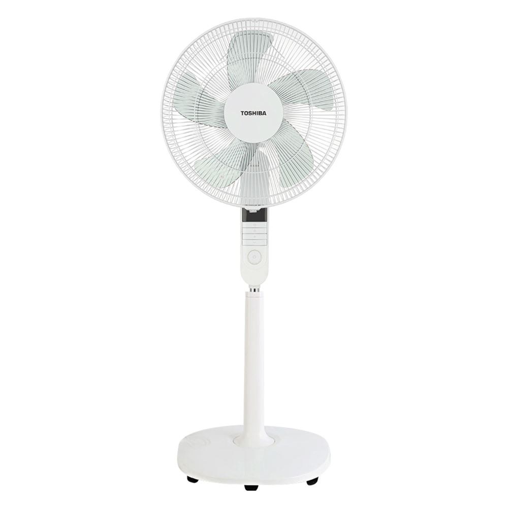 Quạt đứng Toshiba 5 cánh điều khiển từ xa 40cm F-LSA20(W)VN – Màu Trắng - Động cơ bạc thau hoạt động ổn định