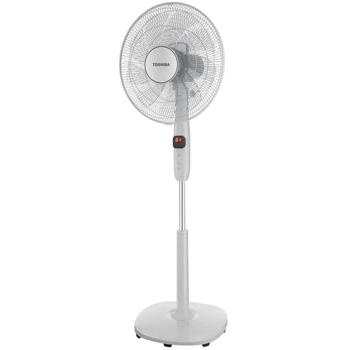 Quạt đứng Toshiba 9 cánh động cơ DC điều khiển từ xa 40cm F-LSD10(H)VN – Màu Xám - Kiểu quạt cây dáng cao, có thể thay đổi độ cao của quạt dễ dàng với núm vặn