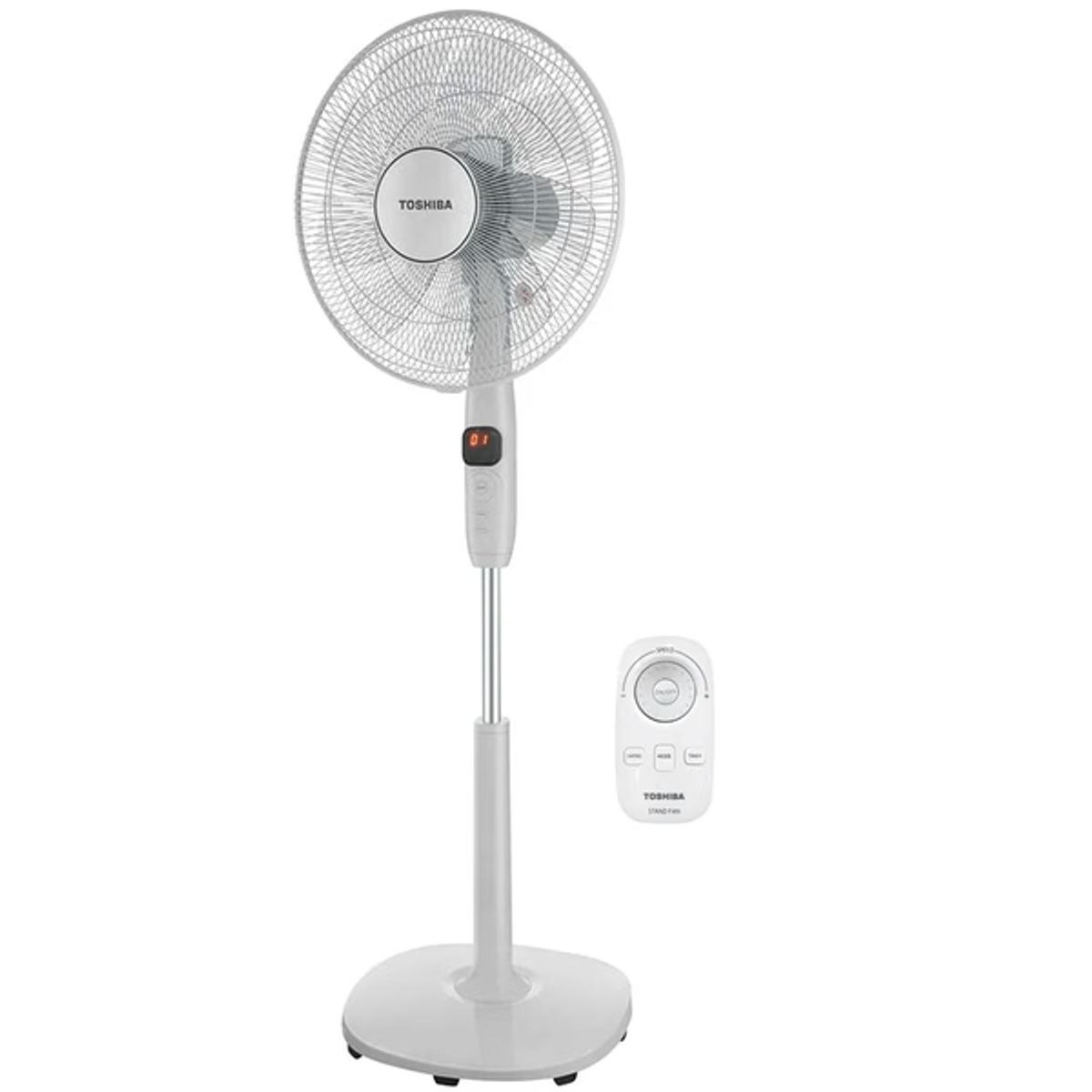 Quạt đứng Toshiba 9 cánh động cơ DC điều khiển từ xa 40cm F-LSD10(H)VN – Màu Xám - Quạt Toshiba F-LSD10(W)VN thuộc dòng quạt điện cơ có cánh quạt đường kính 40 cm, có tới 9 cánh kết hợp với công suất 30 W giúp làm mát không gian có diện tích rộng nhanh