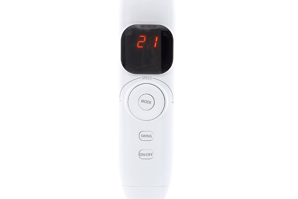 Quạt đứng Toshiba 9 cánh động cơ DC điều khiển từ xa 40cm F-LSD10(W)VN – Màu Trắng - Quạt cài đặt chế độ hẹn giờ tắt tiện dụng, 4 chế độ gió là chế độ gió thường, gió ngủ, gió tự nhiên, gió yên tĩnh cùng 26 mức tốc độ gió