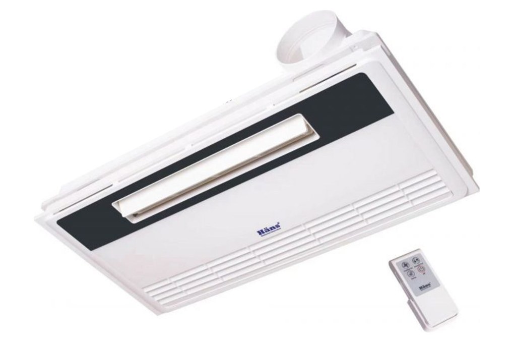 Quạt mát âm trần Hans tích hợp thông gió điều khiển từ xa 123W H20R - Lắp âm trần gọn gàng
