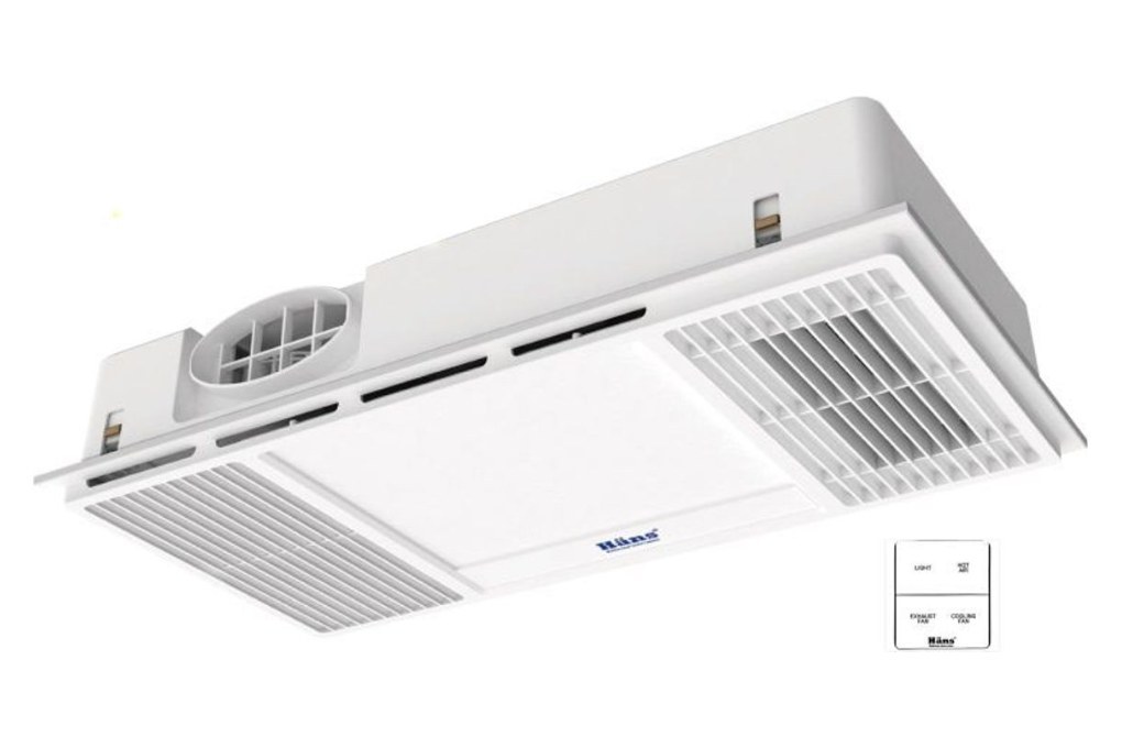 Quạt sưởi âm trần đa năng 4 trong 1 Hans 2130W HA2 - Lắp âm trần gọn gàng