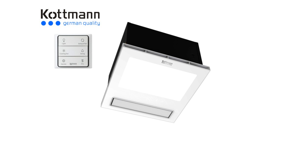Quạt sưởi âm trần đa năng 5 trong 1 Kottmann 2252W K6 - Sưởi ấm nhanh