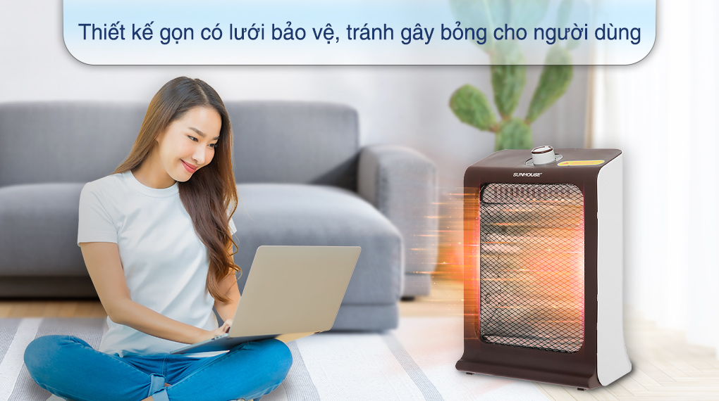 Quạt sưởi hồng ngoại Sunhouse SHD7023 - Thiết kế