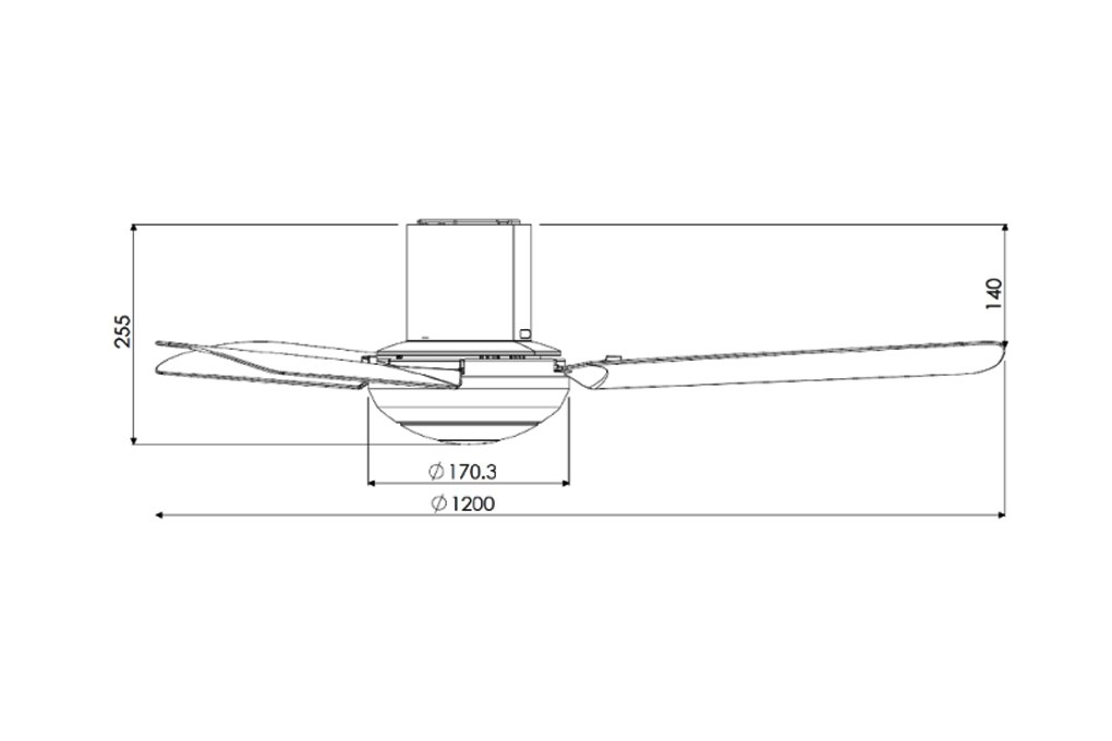 Quạt trần Panasonic 3 cánh điều khiển từ xa 120cm F-48CZL Nhập khẩu Malaysia - Quạt trần giảm nhiệt độ cảm nhận