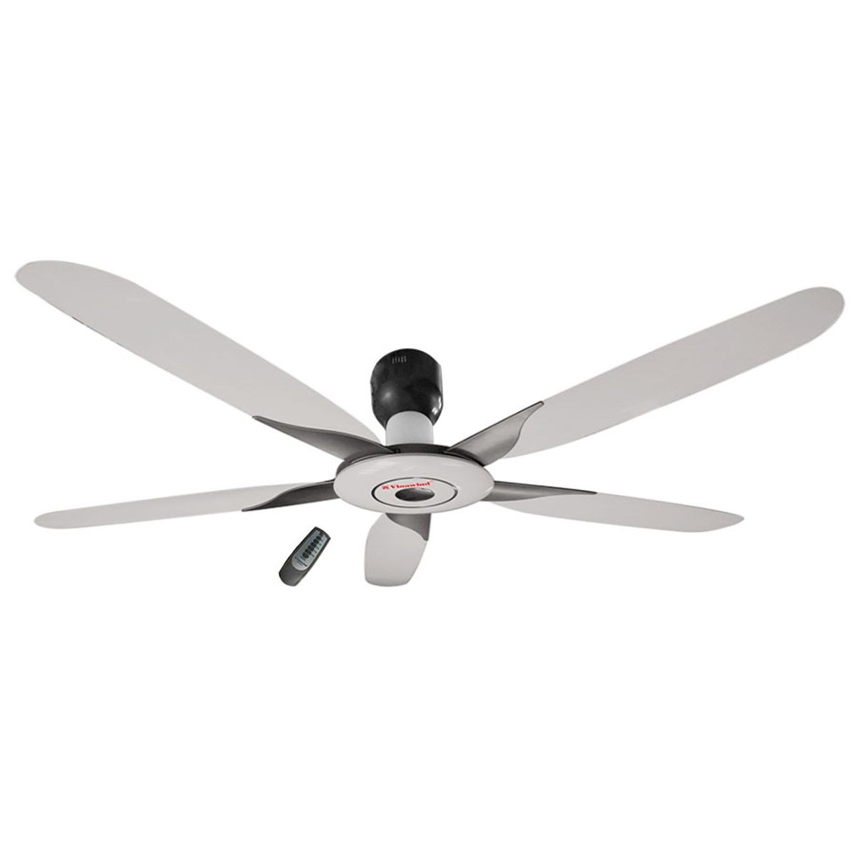 Quạt trần Vinawind 5 cánh có điều khiển 1500mm QT1500-X - Thiết kế chắc chắn, phù hợp phòng khách