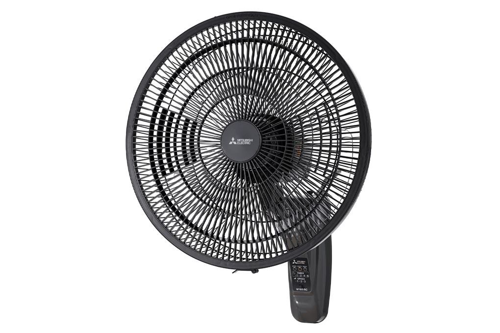 Quạt treo tường Mitsubishi 3 cánh điều khiển từ xa 40cm W16A-RC Hàng Thái Lan - Hẹn giờ bật/tắt chủ động thời gian sử dụng