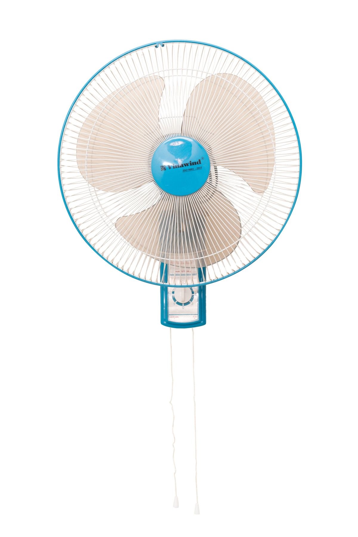 Quạt treo tường Vinawind 2 dây kéo 400mm QTT400E-Đ - Thiết kế chắc chắn, phù hợp phòng ngủ