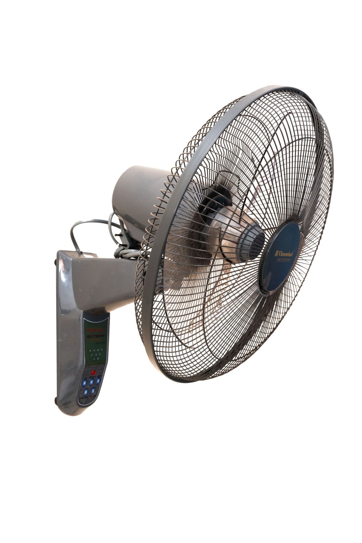 Quạt treo tường Vinawind có điều khiển 400mm QTT400X-HĐ - Sải cánh 40 cm, công suất 50W