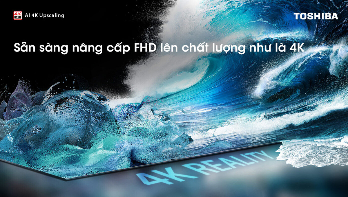 Tivi Toshiba 50E330NP sử dụng công nghệ nâng cấp hình ảnh độc đáo Tivi Toshiba 50E330NP