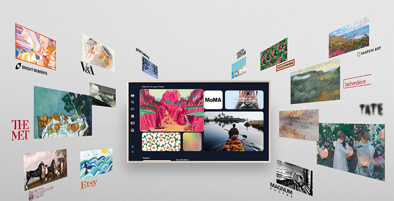 Thư viện tranh nghệ thuật - Smart Tivi Khung Tranh The Frame QLED Samsung 4K Vision AI 65 inch QA65LS03F