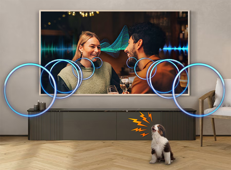 Hạn chế xao nhãng tiếng ồn - Smart Tivi Khung Tranh The Frame QLED Samsung 4K Vision AI 65 inch QA65LS03F