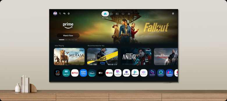 Smart Tivi Mini LED Samsung AI 4K 43 inch UA43M77HA - Hệ điều hành One UI Tizen, cập nhật 7 năm