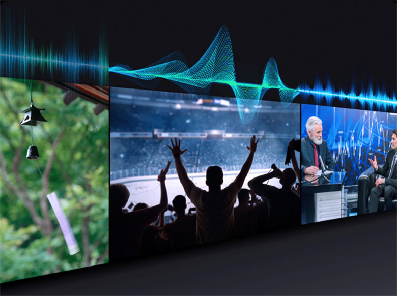 Smart Tivi Neo QLED Samsung AI 4K 85 inch QA85QN70HA - Âm thanh thông minh tối ưu lời thoại