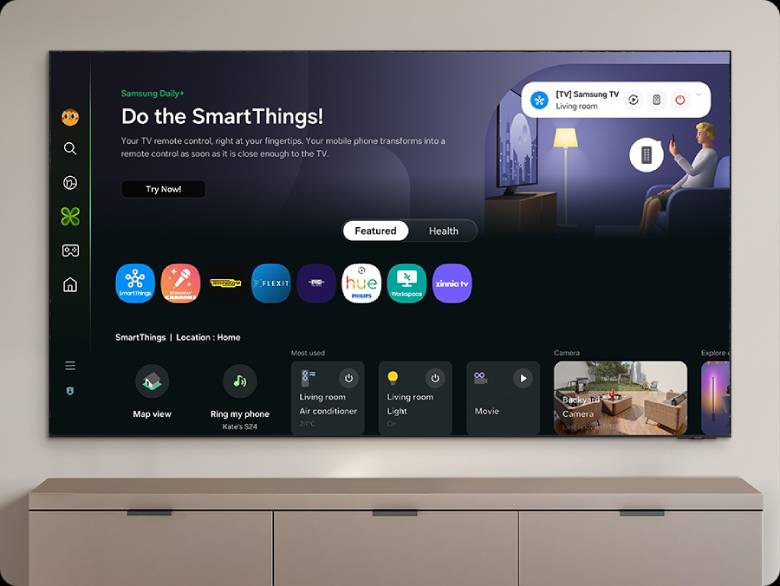 Smart Tivi Neo QLED Samsung 4K Vision AI 75 Inch QA75QN85F - Thiết kế viền mỏng mang lại sự tinh tế