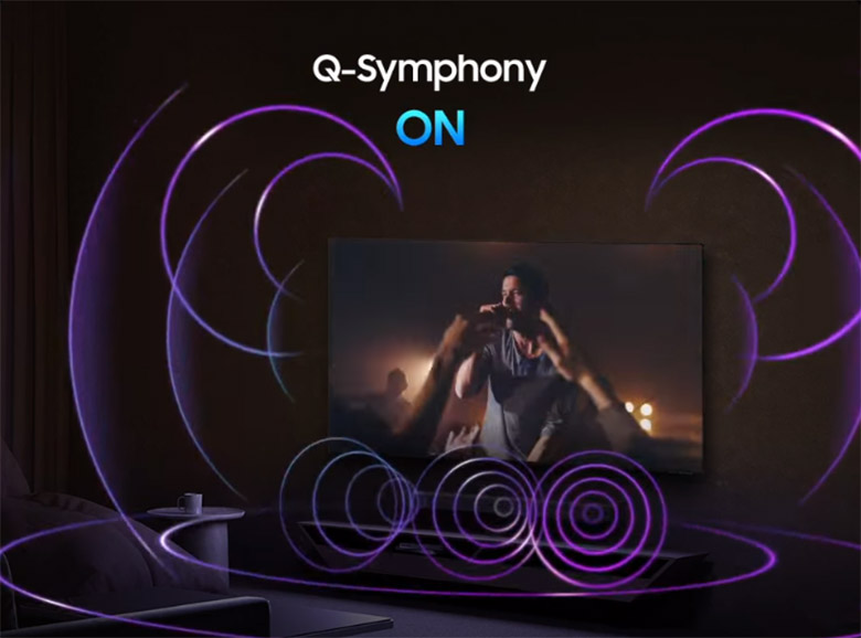 Smart Tivi Neo QLED Samsung AI 4K 85 inch QA85QN70HA - OTS Lite và Q-Symphony