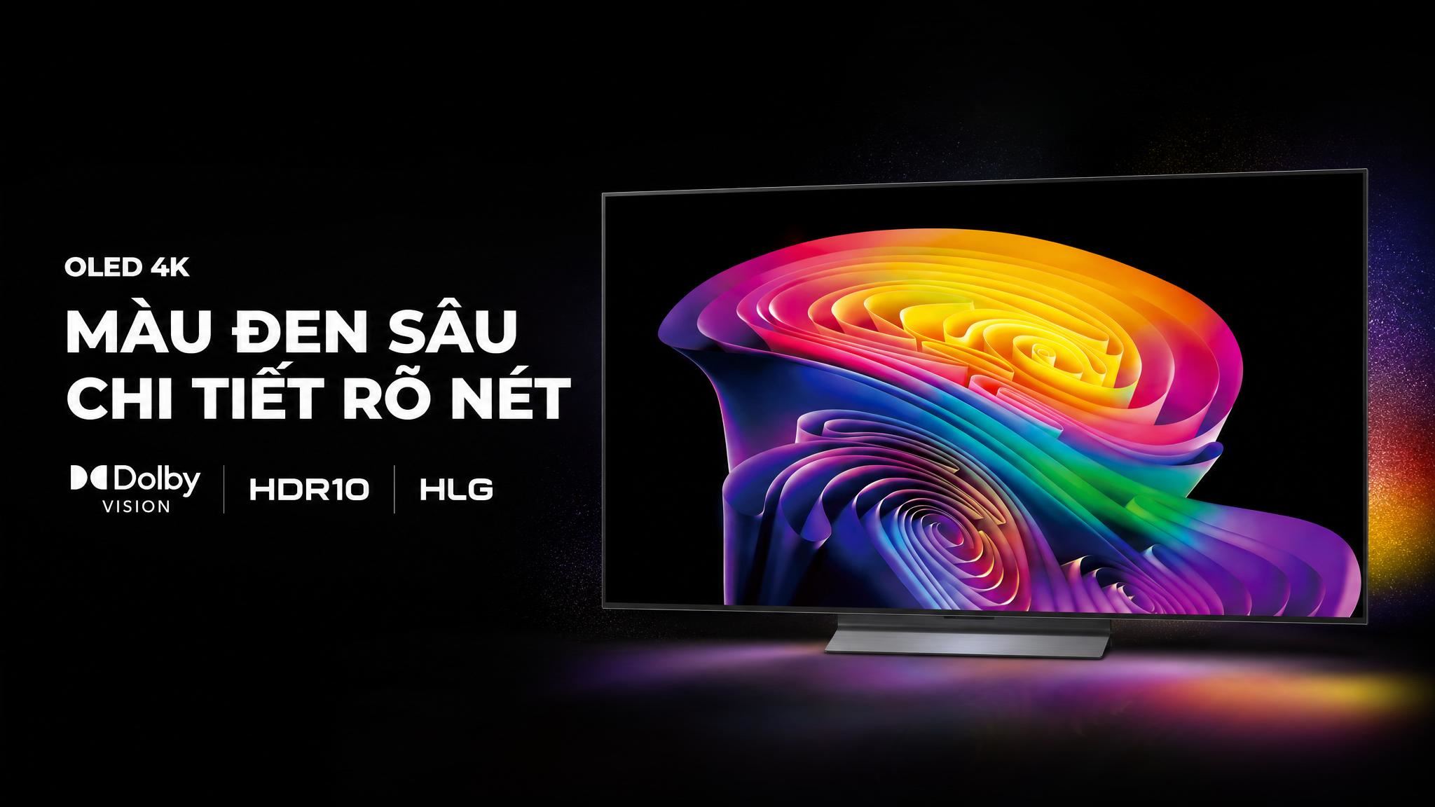 Smart Tivi OLED LG AI 4K 55 inch OLED55C6PSA - Màu đen sâu Smart Tivi OLED LG AI 4K 55 inch OLED55C6PSA - OLED 4K – màu đen tuyệt đối