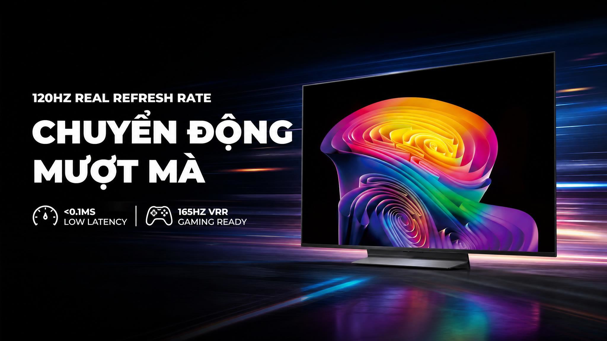 Smart Tivi OLED LG AI 4K 55 inch OLED55C6PSA - Chuyển động mượt cho thể thao và game