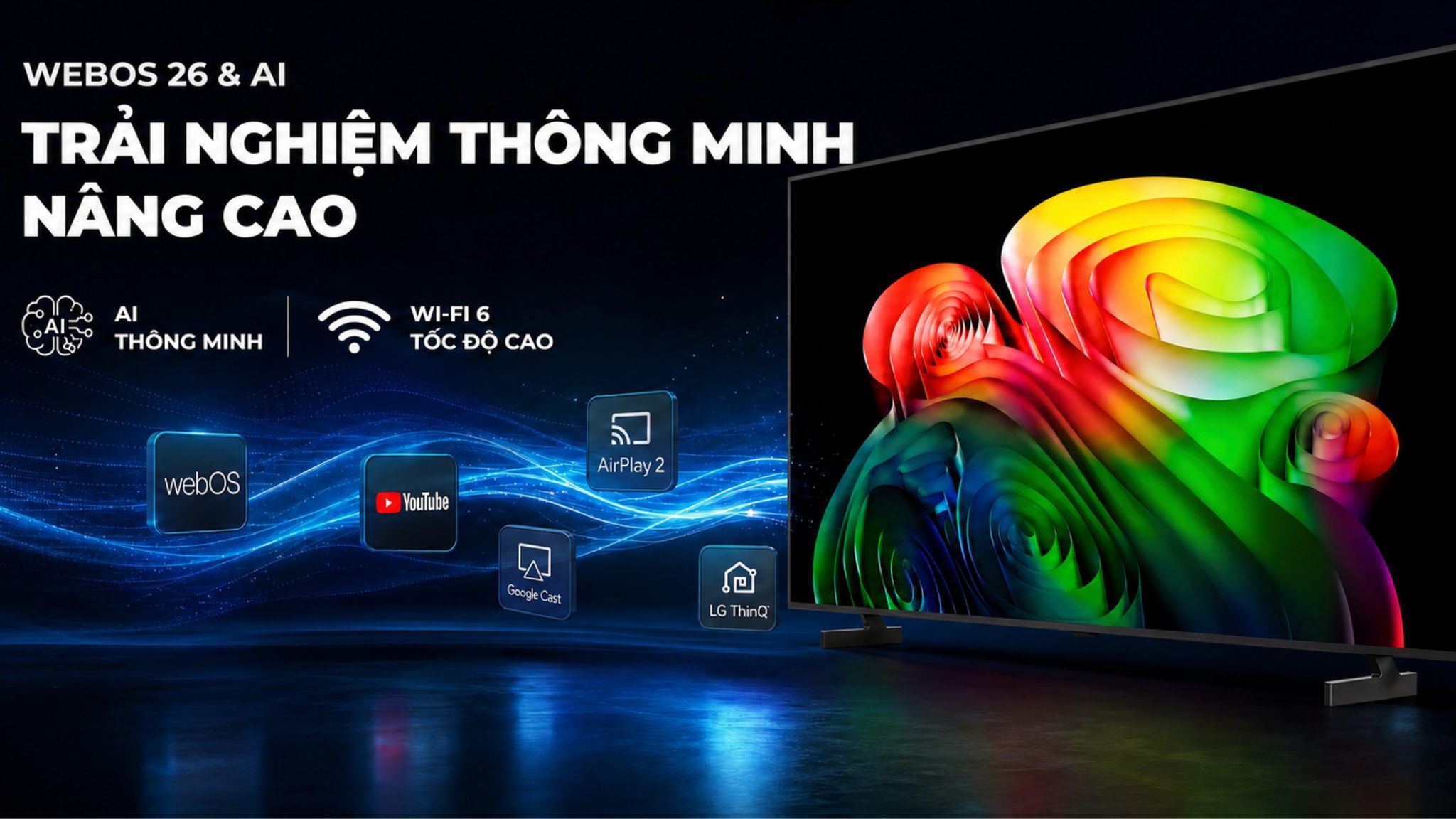 Smart Tivi OLED LG AI 4K 65 inch OLED65B6PSA [65B6PSA] Mới 2026 - AI Magic Remote và webOS 26