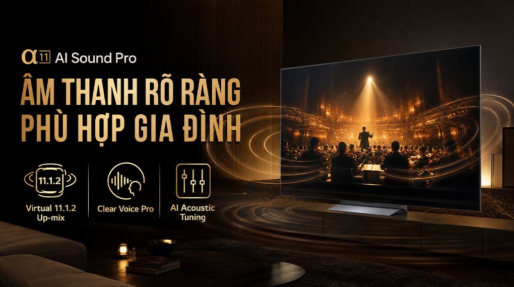 Smart Tivi OLED LG AI 4K 77 inch OLED77C6PSA [77C6PSA] Mới 2026 - Âm thanh 40W, α11 AI Sound Pro