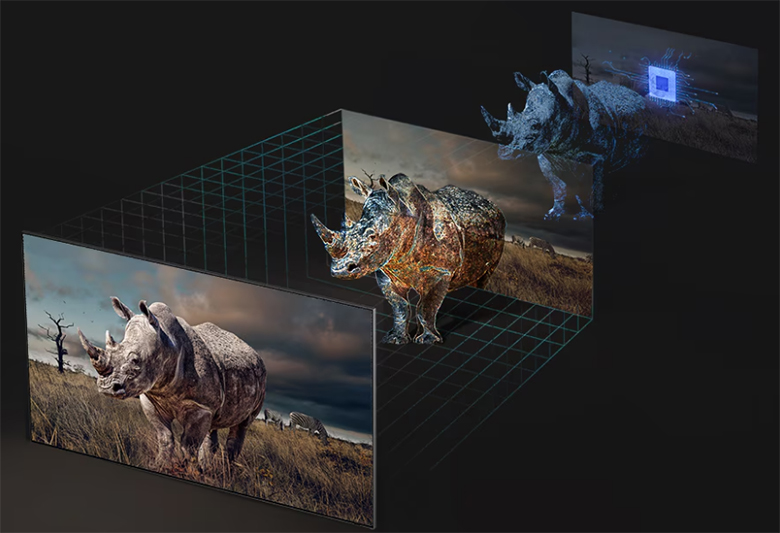Tối ưu chiều sâu hình ảnh - Smart Tivi Samsung OLED 4K Vision AI 55 inch QA55S90F
