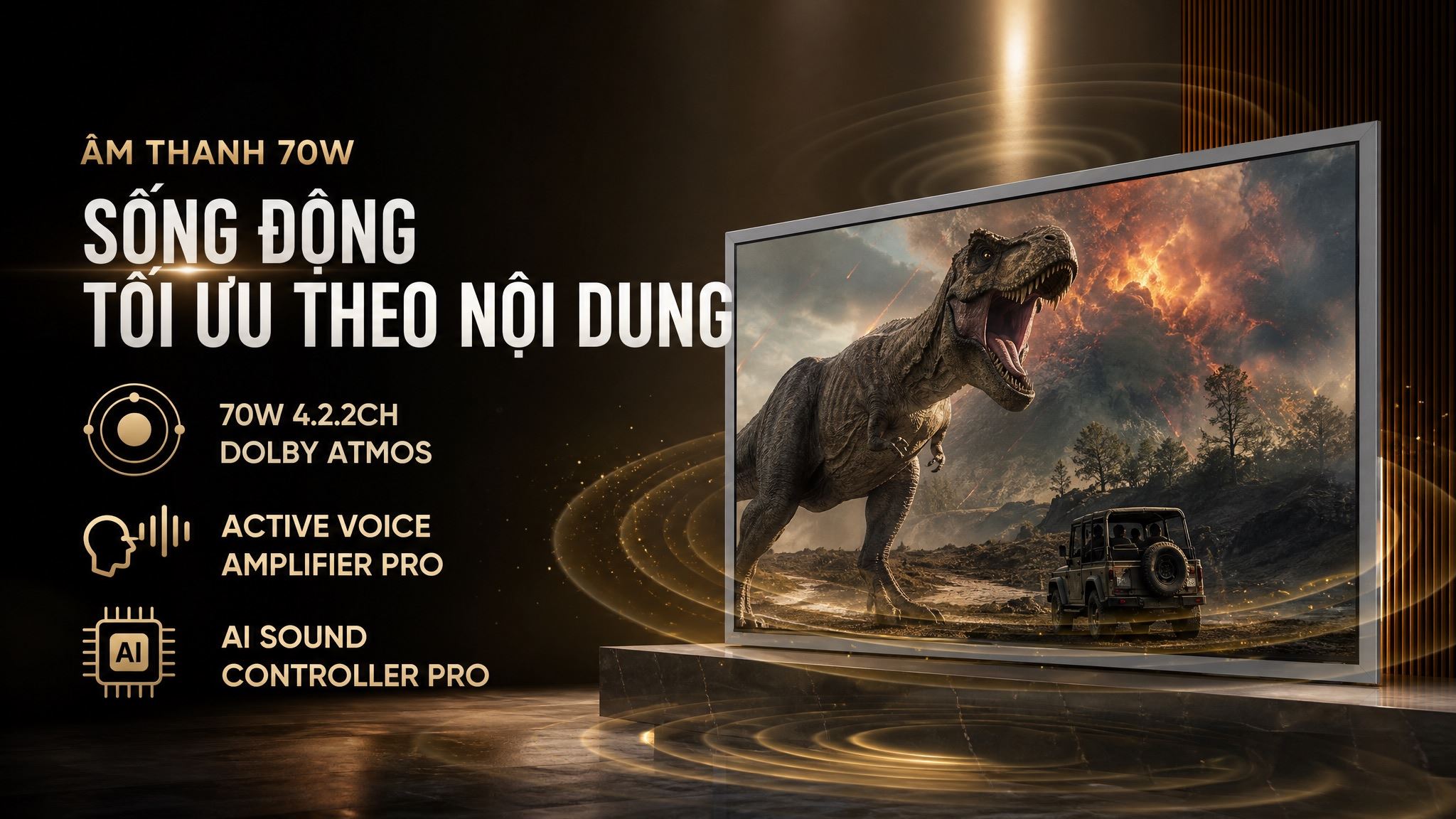 Smart Tivi OLED Samsung AI 4K 65 inch QA65S95HX [65S95HX] Mới 2026 - Âm thanh 70W sống động