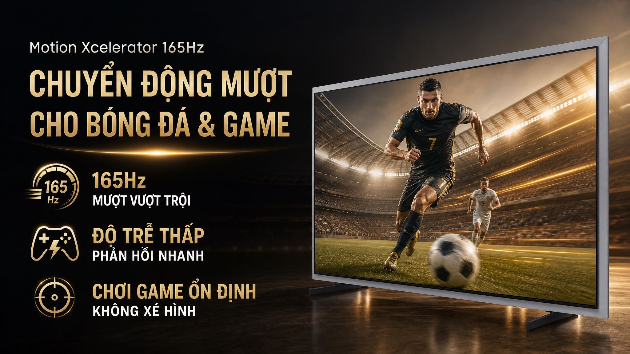 Smart Tivi OLED Samsung AI 4K 65 inch QA65S95HX [65S95HX] Mới 2026 - Chuyển động mượt cho bóng đá và chơi game