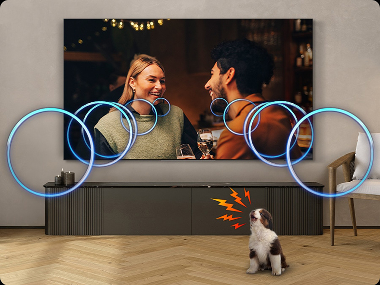 Hạn chế xao nhãng tiếng ồn - Smart Tivi Samsung QLED 4K Vision AI 55 inch QA55Q8FA