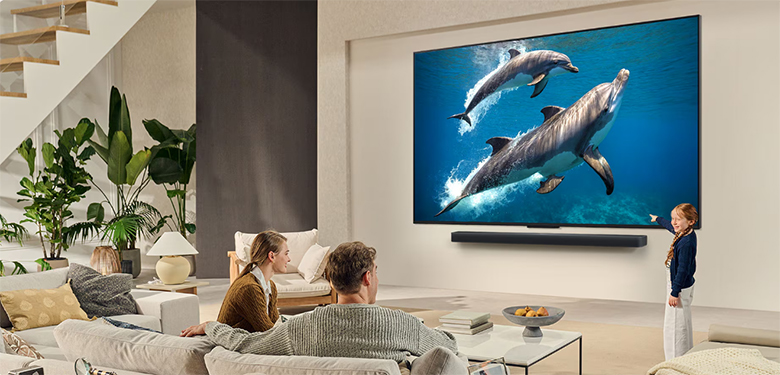 Thiết kế sang trọng - Smart Tivi QNED LG AI 4K 55 inch 55QNED70ASA