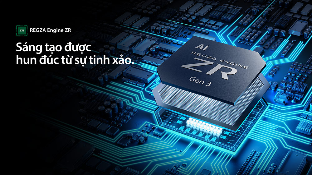 Bộ xử lý Regza Engine ZR Tivi Toshiba AI 4K 50 inch 50C350RP