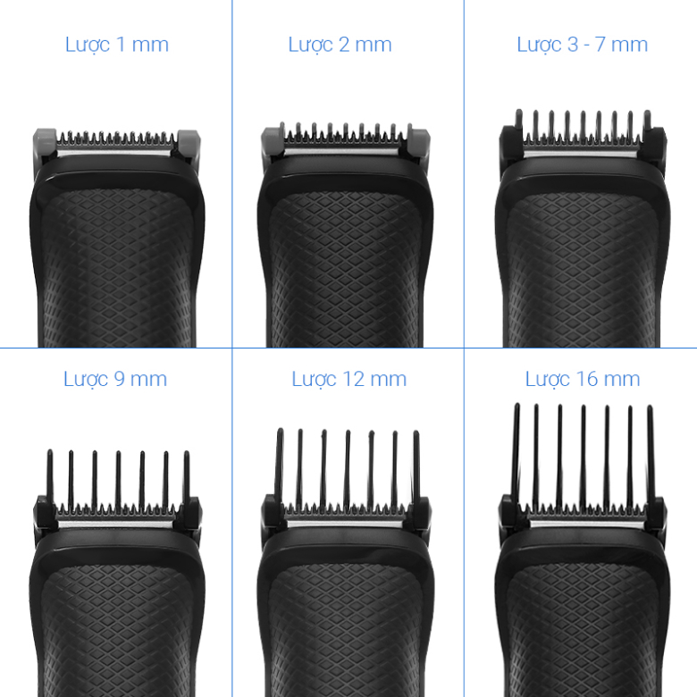 Tông đơ cắt tóc đa năng pin sạc Philips MG3730/15 - Tông đơ 8 trong 1 cho râu, tóc và lông