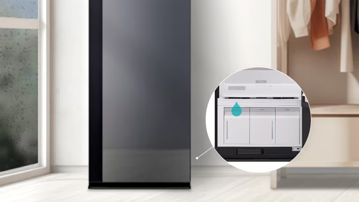 LG Styler Inverter SC5MBR80H có chức năng hút ẩm công suất 10 lít/ngày LG Styler Inverter SC5MBR80H hút ẩm
