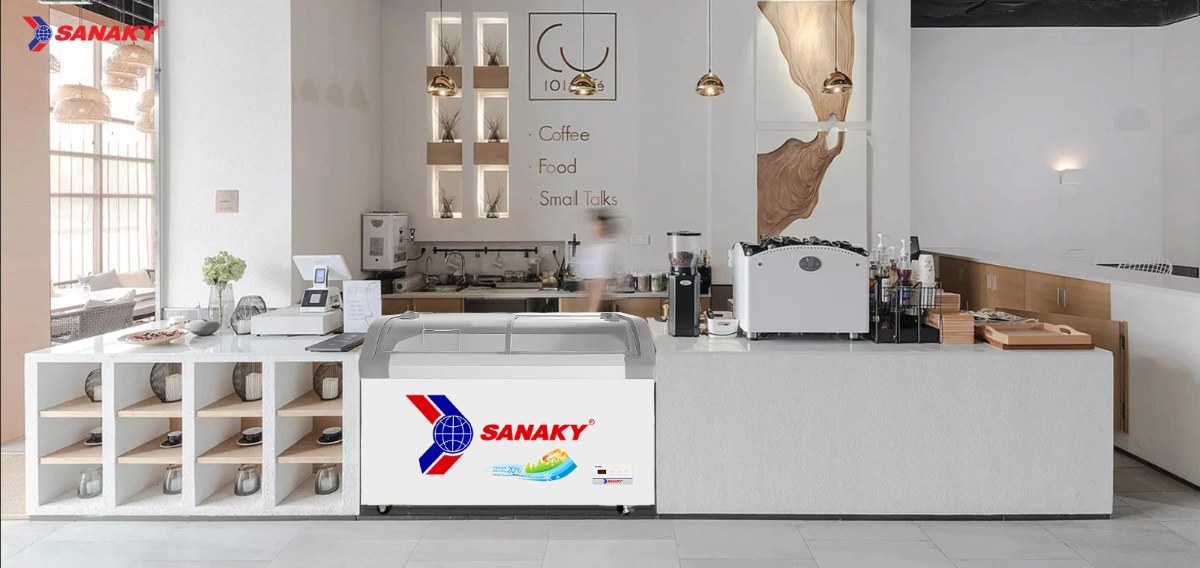 Tủ đông kính lùa Sanaky 350 lít VH-4899KB - Bảo hành chính hãng 2 năm