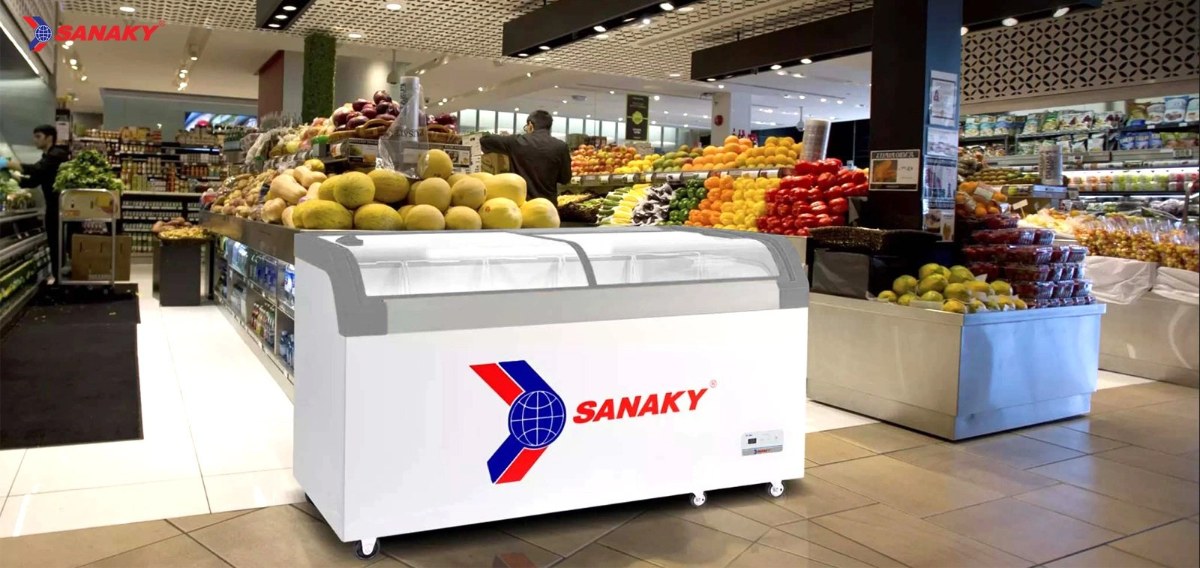 Tủ đông kính lùa Sanaky 500 lít VH-888KA - Bảo hành chính hãng 2 năm