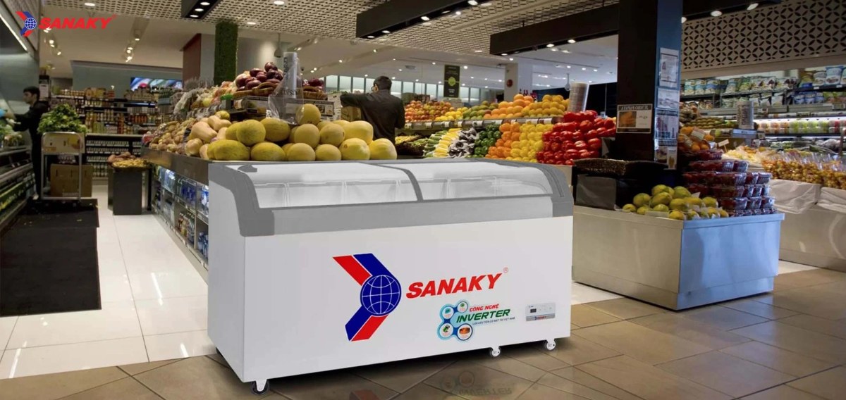 Tủ đông kính lùa Sanaky Inverter 750 lít VH-1099K3A - Bảo hành chính hãng 2 năm