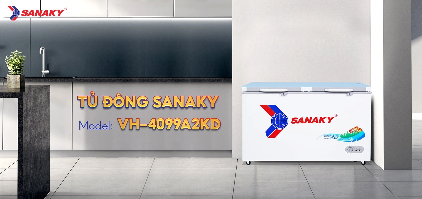 Tủ đông Sanaky VH-4099A2KD Tủ đông Sanaky VH-4099A2KD