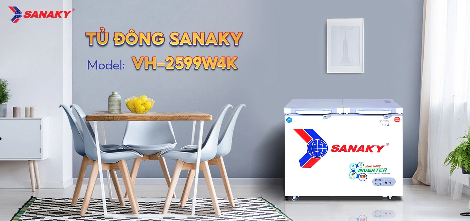 Tủ Đông Sanaky VH-2599W4K