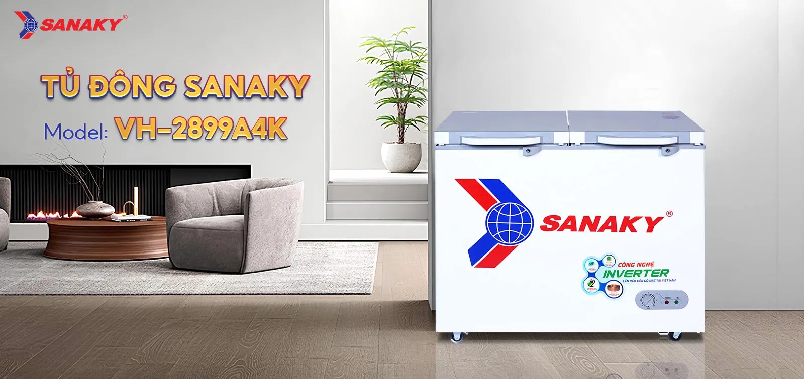 Tủ Đông Sanaky VH-2899A4K Tủ Đông Sanaky VH-2899A4K