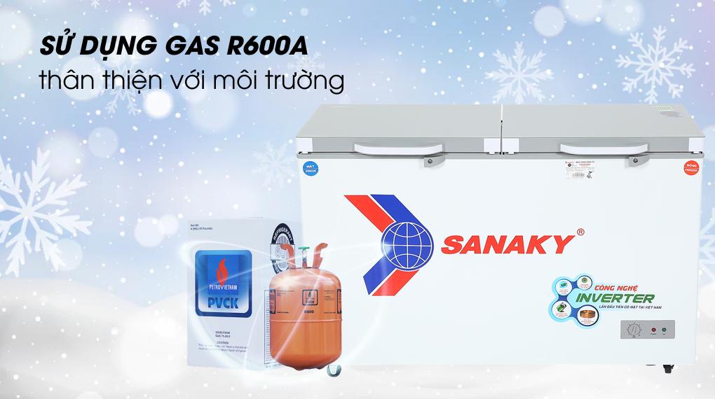 Tủ đông Sanaky Inverter 280 lít TD.VH4099W4K - Gas R600a Tủ đông Sanaky Inverter 280 lít TD.VH4099W4K - Gas R600a