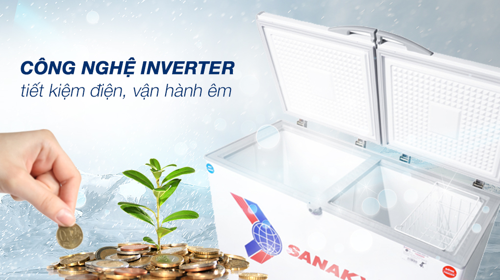Tủ đông Sanaky Inverter 485 lít VH-6699W3 - Công nghệ Inverter Tủ đông Sanaky Inverter 485 lít VH-6699W3 - Công nghệ Inverter