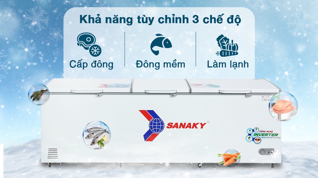 Tủ đông Sanaky Inverter 900 lít VH-1199HY3 - Công nghệ làm lạnh Tủ đông Sanaky Inverter 900 lít VH-1199HY3 - Công nghệ làm lạnh