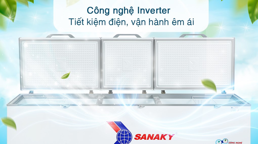 Tủ đông Sanaky Inverter 900 lít VH-1199HY3 - Công nghệ tiết kiệm Tủ đông Sanaky Inverter 900 lít VH-1199HY3 - Công nghệ tiết kiệm
