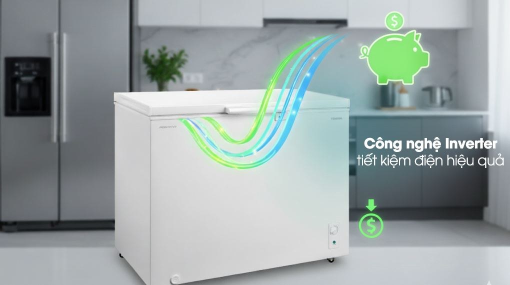 Tủ đông Toshiba Inverter 293 lít GR-RC390CM-PMV(01) - Công nghệ tiết kiệm điện