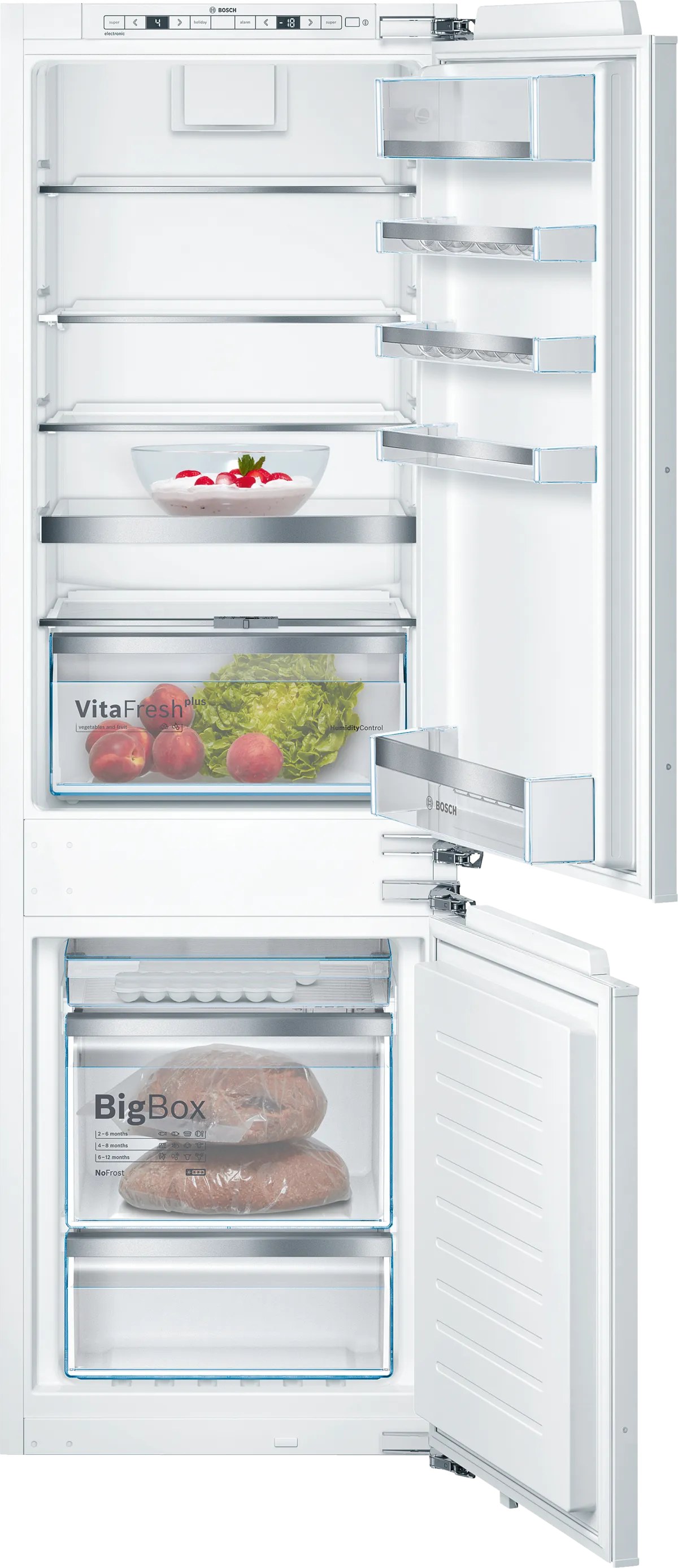 Tủ lạnh âm tủ Bosch Serie 6 NoFrost 256 lít KIN86AF30O Xuất xứ Đức - NoFrost không đóng tuyết