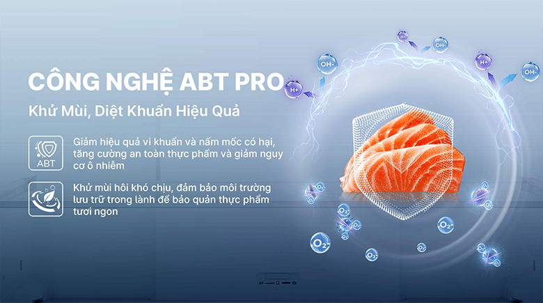 Tủ lạnh 4 cửa Aqua Inverter AQR-M600XA(GB) khử mùi