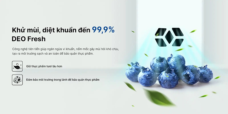 công nghệ kháng khuẩn khử mùi trên Tủ lạnh Aqua Inverter 189 lít AQR-T220FA(FB)